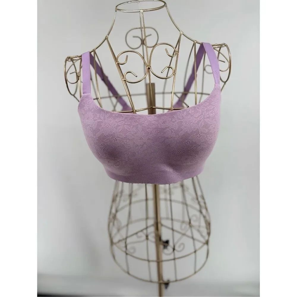 Aerie Smoothez  Wireless Bra Large Purple